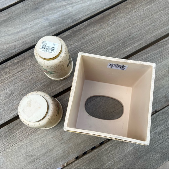 Vohann of California Arizona Aztec Ceramic Tissue Holder and Tumblers Set - Picture 9 of 14